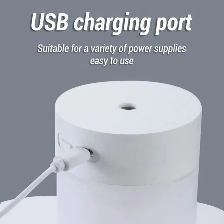 400ml USB Portable Air Humidifier Essential Oil Diffuser Automatically Turns Off LED Light Household Car Use For Home, Office