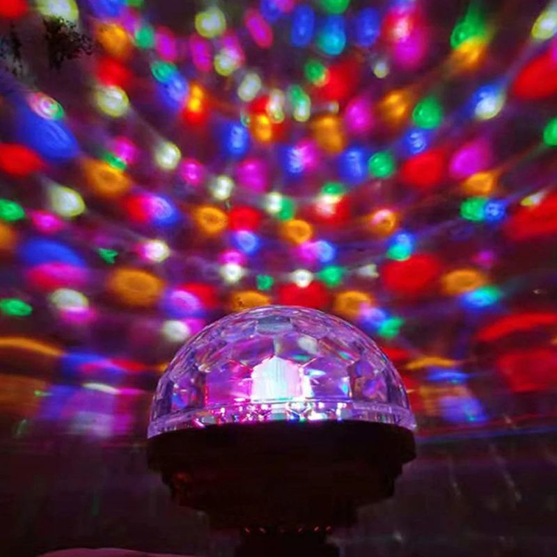 Bulb E27 Stage Light RGB Small Magic LED Rotating Light Projector Lamp For Disco KTV Party Bar Wedding Christmas Holiday Lights