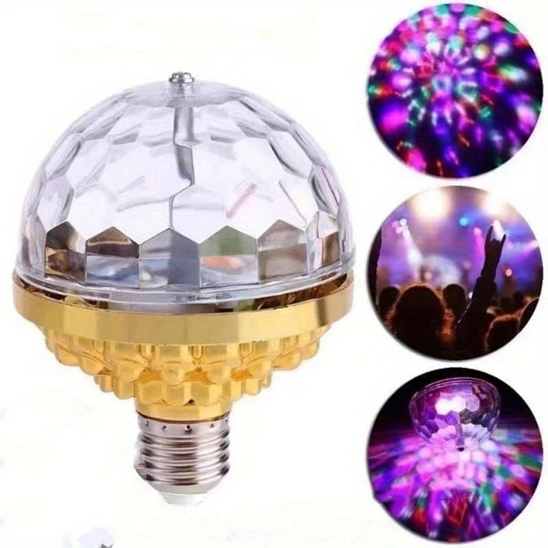 Bulb E27 Stage Light RGB Small Magic LED Rotating Light Projector Lamp For Disco KTV Party Bar Wedding Christmas Holiday Lights