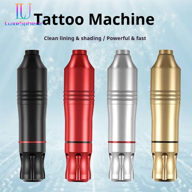 Tattoo Kits Professional Tattoo Pen Kit Rotary ,Tattoo Machine With Tattoo Power Supply, Ink, Gloves , Cartridge Needles Tattoo Kit For Body, Suitable for Beginners, Professionals, Tangent-line Foggin