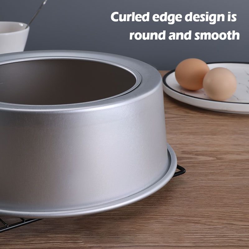 8inch Cake Mold Aluminium Alloy Round Cake Pan Removable Bottoms Non Stick Round Bread Cake Mould DIY Cakes Pastry Mold