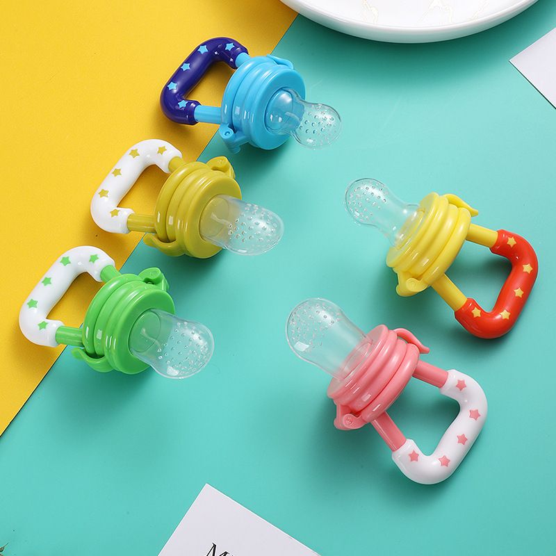 Baby Food Pacifier Fruit Feeder Baby Pacifier Feeder Safe Baby Nipple Pacifier Auxiliary Teether Train your Baby to Eat Independently