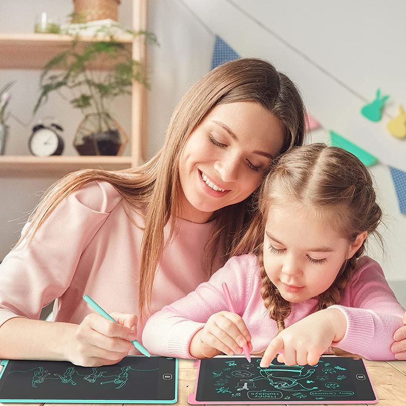 LCD Writing Tablet 12inch Graphic Electronic Writing Drawing Colorful Screen Doodle Board for Children's Toys Painting with Pen Drawing Pad Erasable Drawing Board