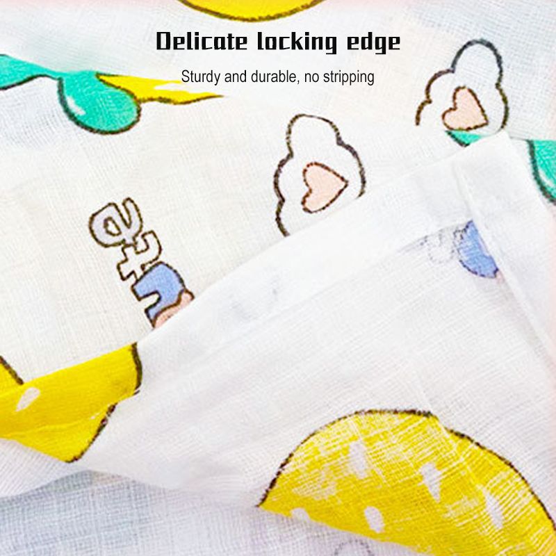 110*110cm Newborn Pure Cotton Muslin Light Gauze Bath Towel Soft Absorbent Baby Swaddle Blanket Soft Newborn Bath Towel