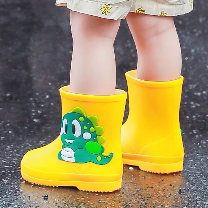 Cartoon Rain Boots for Kids Weather Protection Shoes Rainy Shoes Kids Girls and Boys Rainboots Toddler Rubber Shoes Water Shoes
