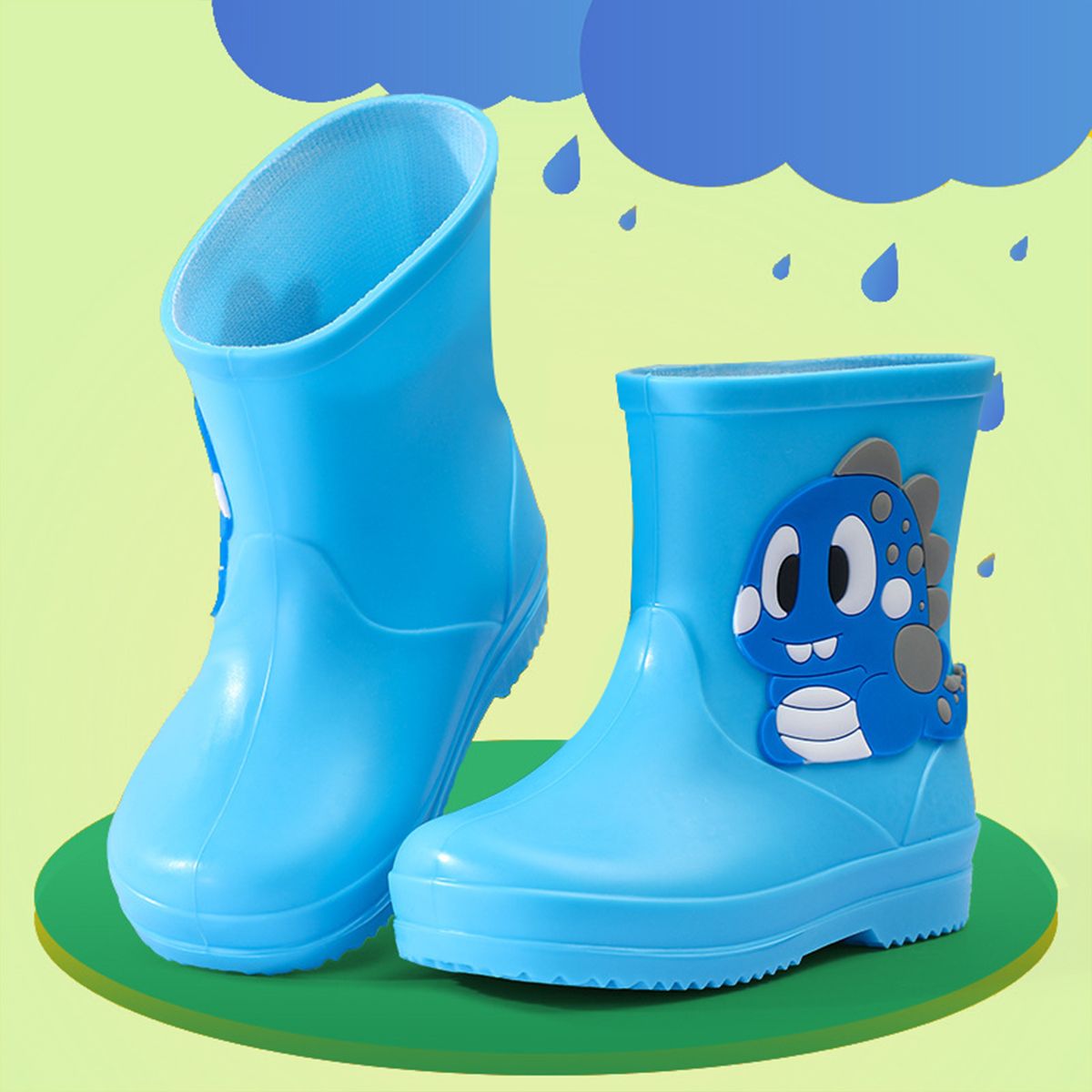 Cartoon Rain Boots for Kids Weather Protection Shoes Rainy Shoes Kids Girls and Boys Rainboots Toddler Rubber Shoes Water Shoes