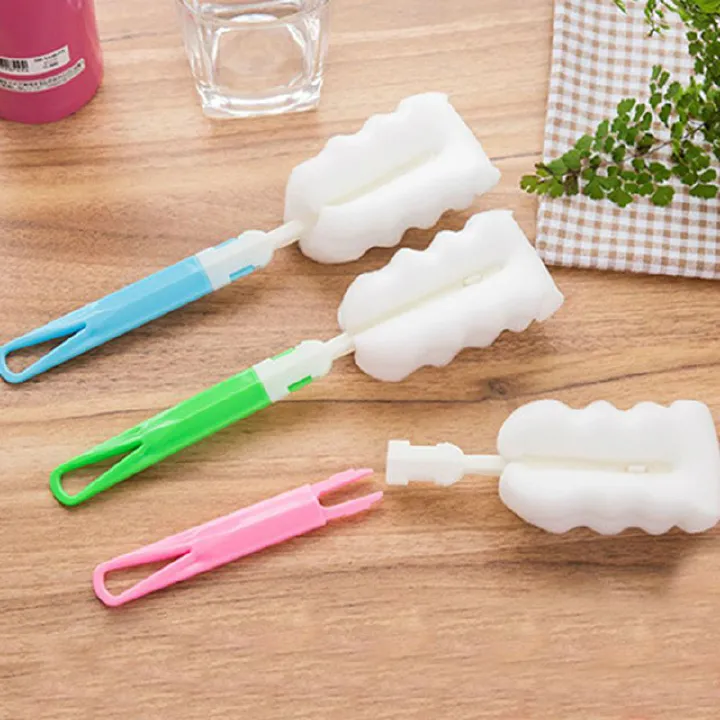 Bottle Brush Sponge Brush Cup Brush Removable Cleaning Brush long handle brush Bottle Cleaning Brush Washing Tool