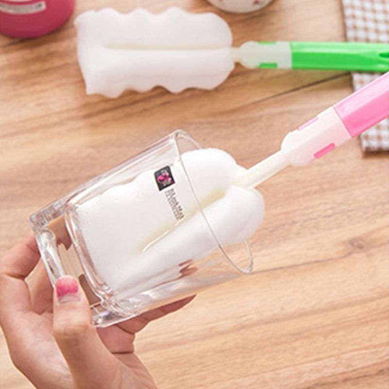 Bottle Brush Sponge Brush Cup Brush Removable Cleaning Brush long handle brush Bottle Cleaning Brush Washing Tool