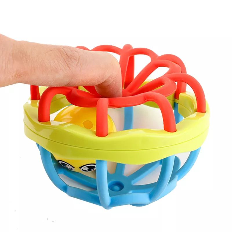 7pcs Baby Rattles Toys Set Infant Grab Shake Rattle Plastic Bells Bite The Soft Rubber Ball Shaking and Teether Toys Early Development Toy