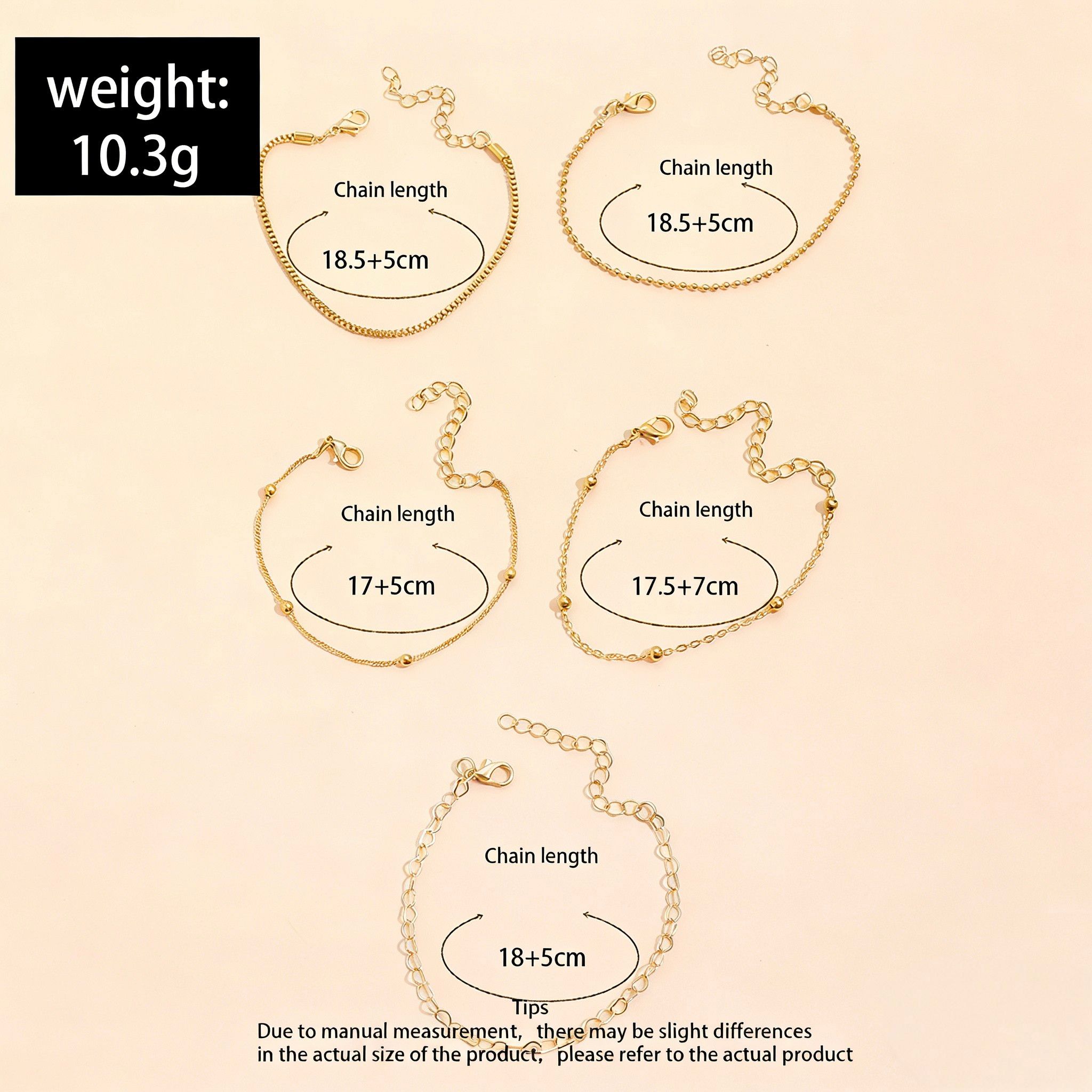 5PCS Bracelet Set Bracelet Women's Retro Love Bracelet Love Bracelet Gold Bracelet Jewelry Accessories Gift For Girlfriend And Lover