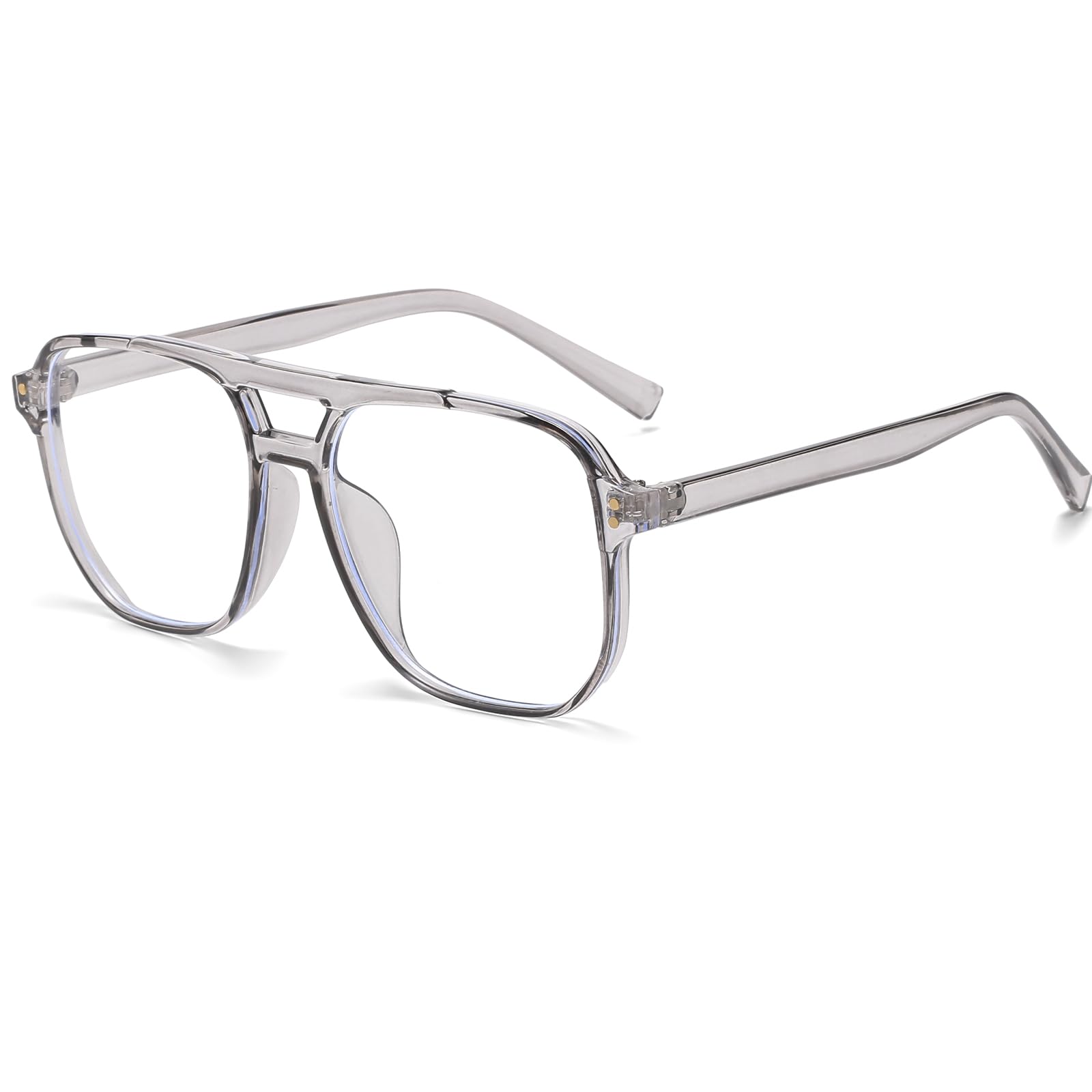 Frame Eyeglasses Women Men Glasses Anti Blue Light Pilot Square Glasses Anti Filter Blue Light for Gaming Computer