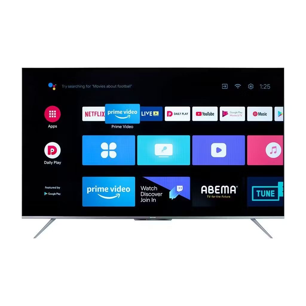 Sharp 55-inch Android TV - 4K Ultra HD Resolution, 4T-C55DL6NX  Supports Dolby Atmos and Dolby Vision, Android 10.0