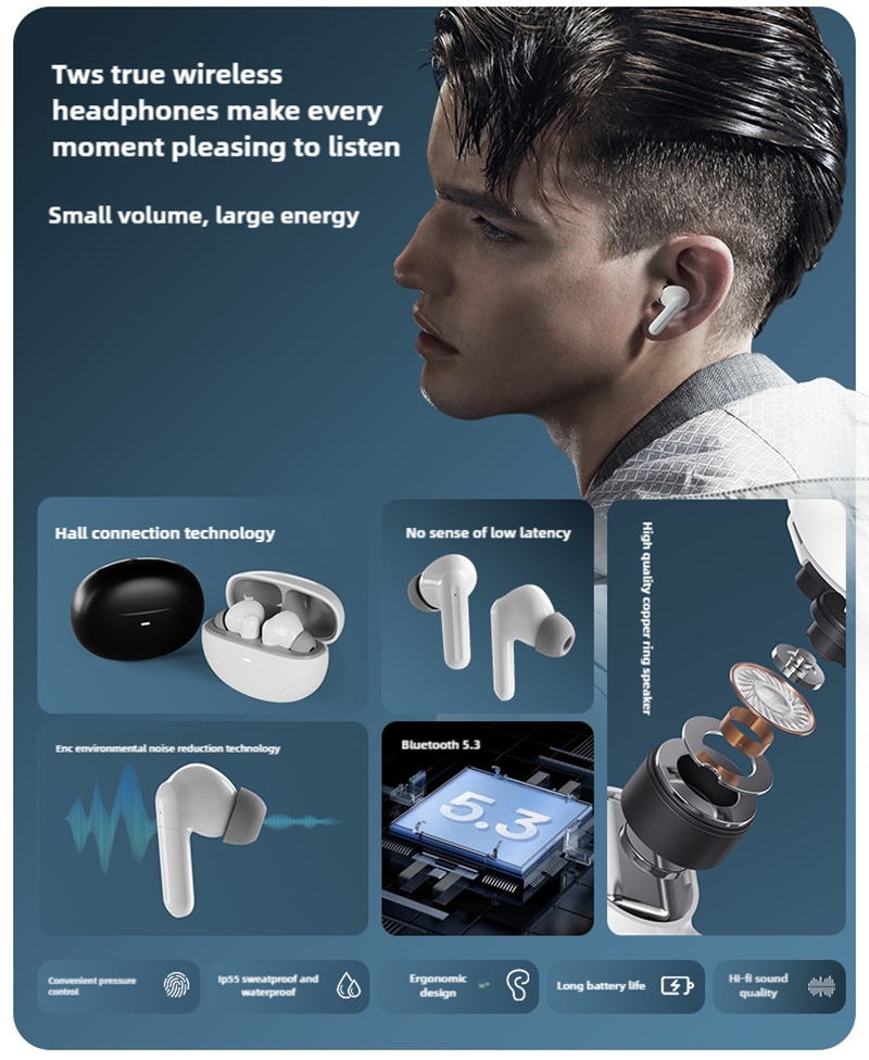 Utarudi GT83 TWS Wireless Bluetooth earphones  Long play time wireless Bluetooth earpods earphone earpod