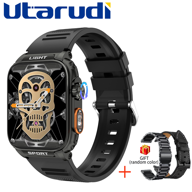 Utarudi GS88 Smart Watch Strap Full Touch Screen 1.91'' IPS Sports Fitness Watch IP68 Waterproof Sport Watch Bluetooth Smart Watch