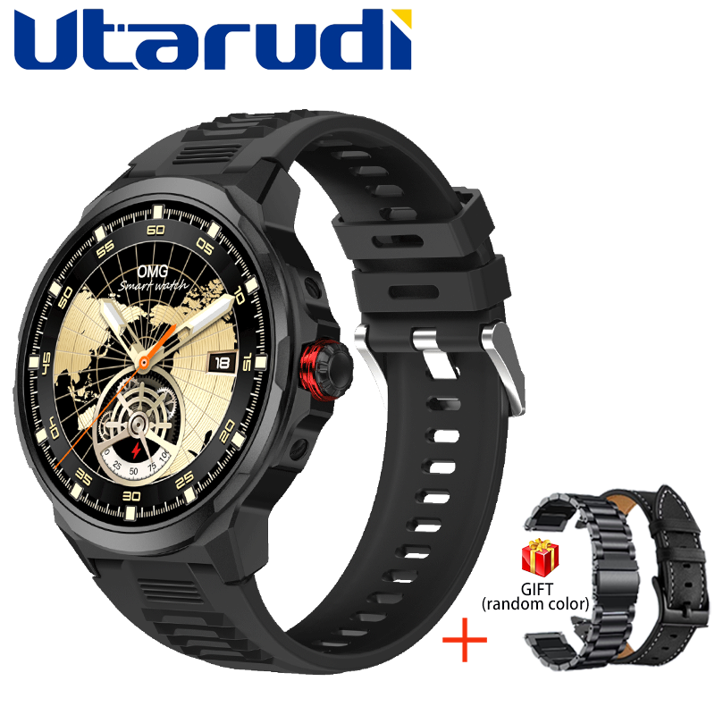 Utarudi GS99 15 Days Work Time Smart Watch IP68 3*Straps 1.93'' HD AMOLED Full Touch Screen Sports Fitness Watch IP68 Waterproof Bluetooth Smart Watch