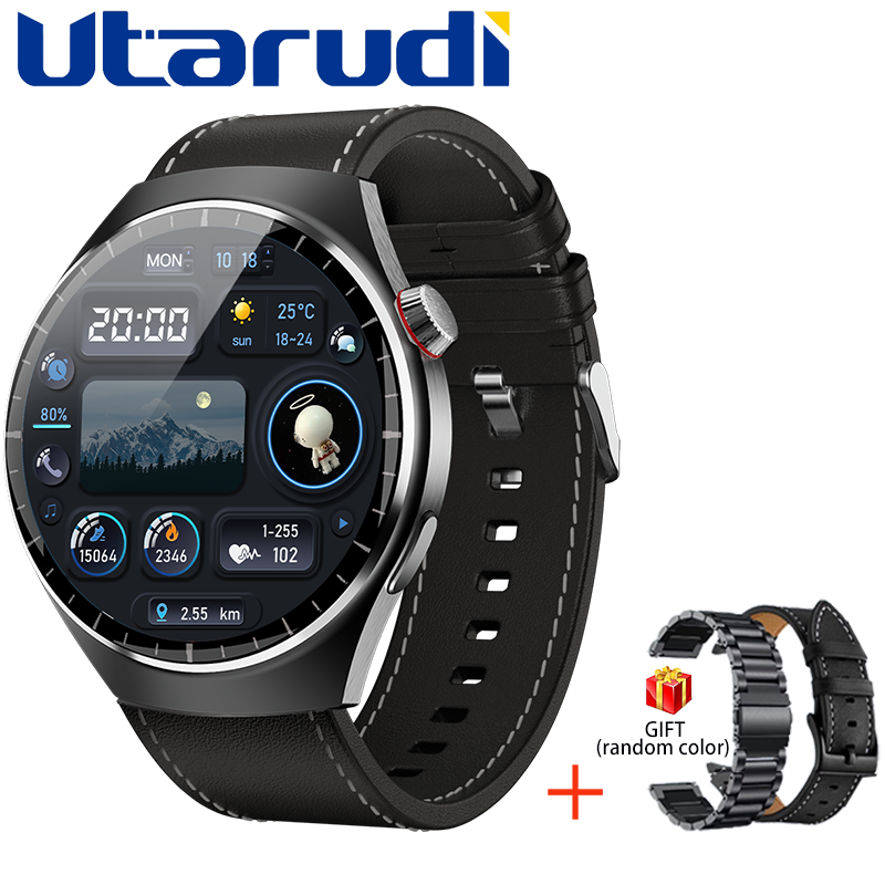 Utarudi GS80 1.53‘’ IP67 Waterproof Smart Watch 3*Straps Full Touch Screen Sports Fitness Watch IP68 Waterproof Bluetooth Smart Watch