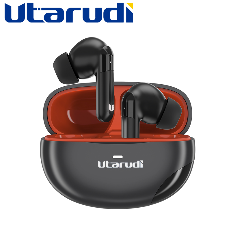 Utarudi GT83 TWS Wireless Bluetooth earphones ENC Noise control Long play time wireless Bluetooth earpods earphone earpod Black & Red