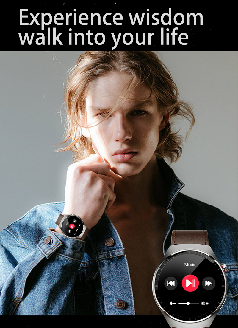 Utarudi GS80 1.53‘’ 7 Days Battery Life 3 Watchbands HD Curved screen IP67 Waterproof Smart Watch 3*Straps Full Touch Screen Sports Fitness Watch Bluetooth Smart Watch