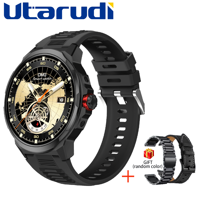 Utarudi GS99 15 Days Work Time Trajectory Of Motion Smart Watch IP68 3*Straps 1.93'' HD AMOLED Full Touch Screen Sports Fitness Watch IP68 Waterproof  Big Watch For BossBluetooth Smart Watch
