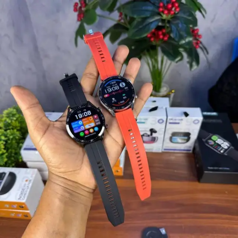 Utarudi H5 Smart Watch IP68 Waterproof 1.43''Full Touch Trajectory Of Motion HD Screen Sports Fitness Watch IP68 Waterproof Bluetooth Smart Watch