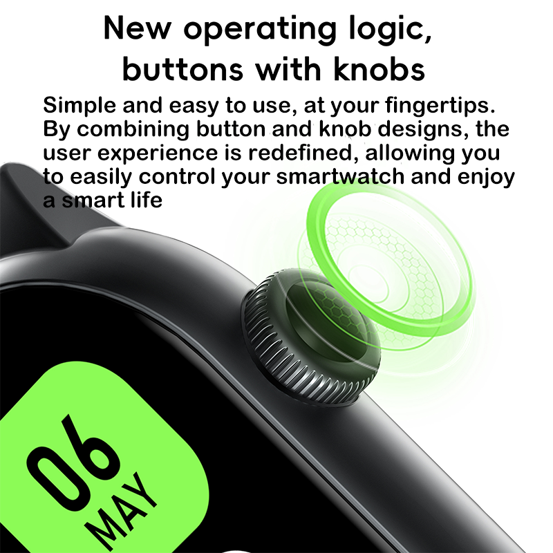 Utarudi GS77 7 Days Battery Life with 3 Watchbands 2.01 Inch HD Curved screen IP68 Waterproof Smart Watch 3*Straps Full Touch Screen Sports Fitness Watch Bluetooth Smart Watch Business Smart Watches
