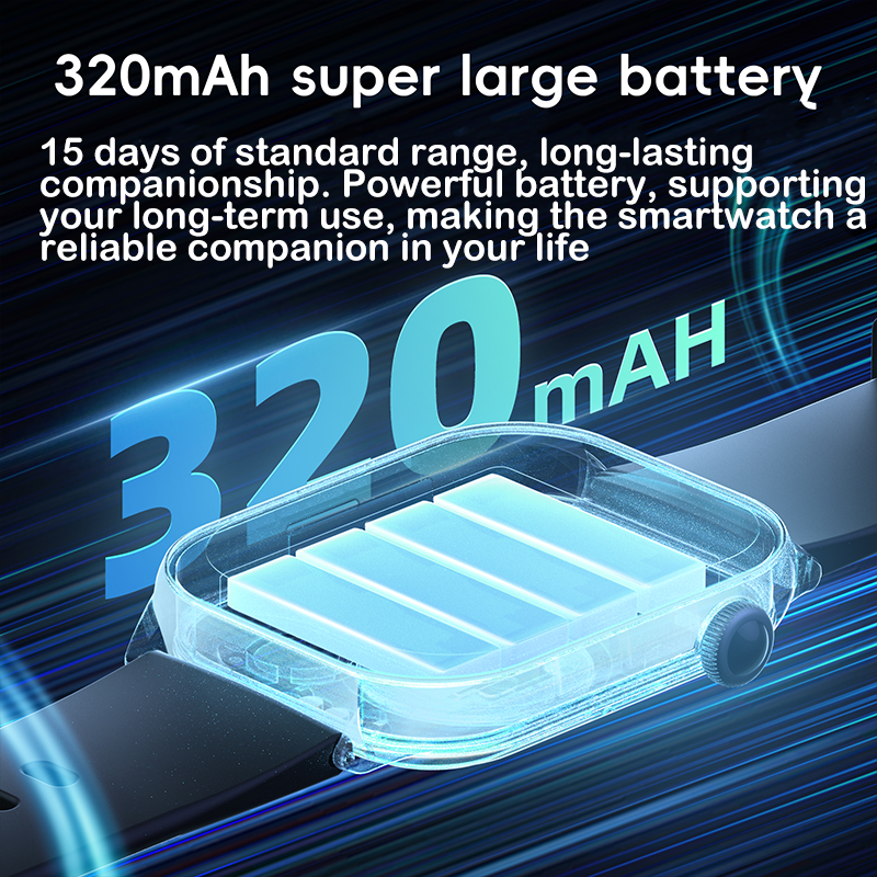 Utarudi GS77 7 Days Battery Life with 3 Watchbands 2.01 Inch HD Curved screen IP68 Waterproof Smart Watch 3*Straps Full Touch Screen Sports Fitness Watch Bluetooth Smart Watch Business Smart Watches