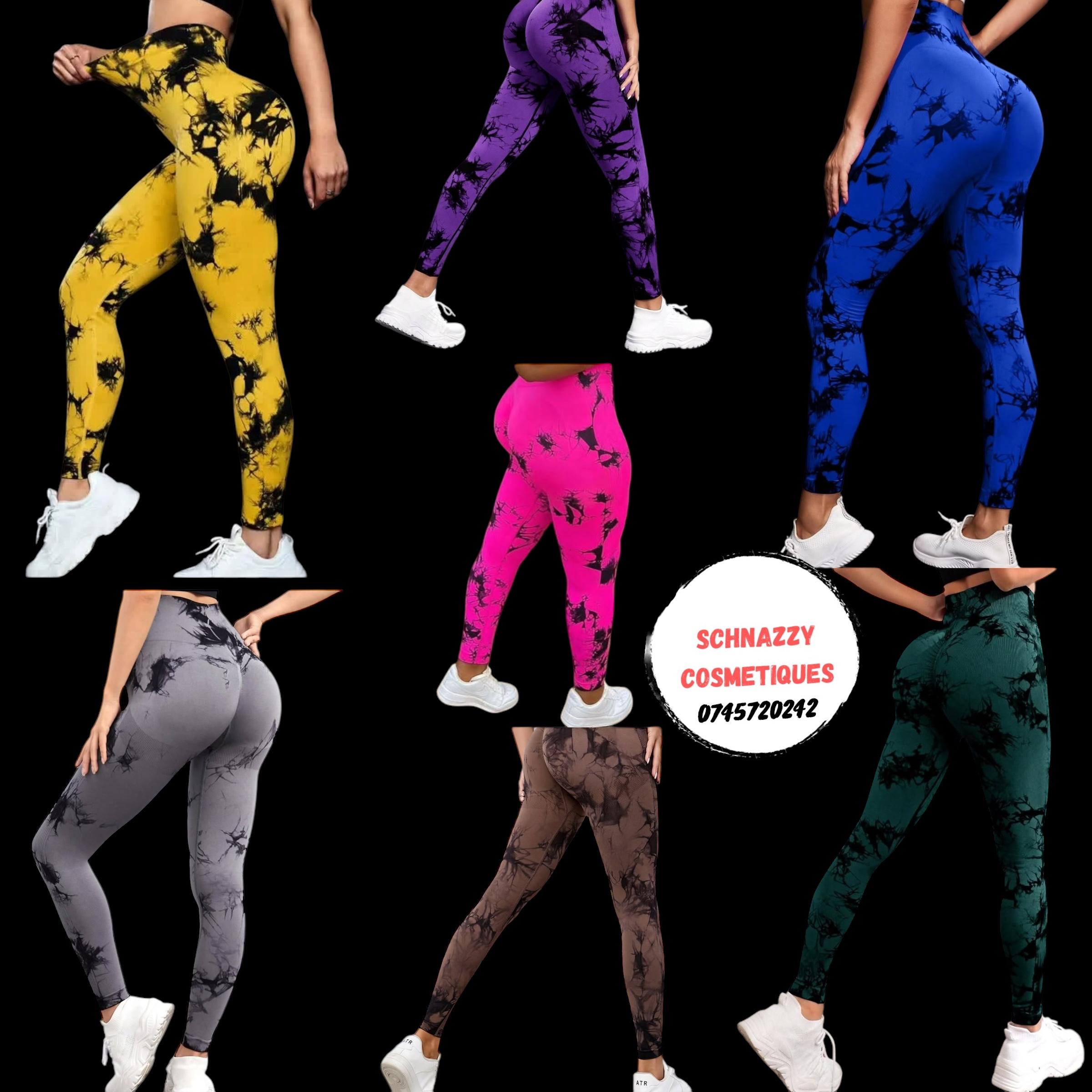 Tie Dye Pattern Print Women Workout Gym Fitness Leggings One Size Fits All Breathable Lightweight Soft Quick Dry Figure Shaping Sculpts High Waist Tummy Control Yoga Gym Running Athleisure Leggings
