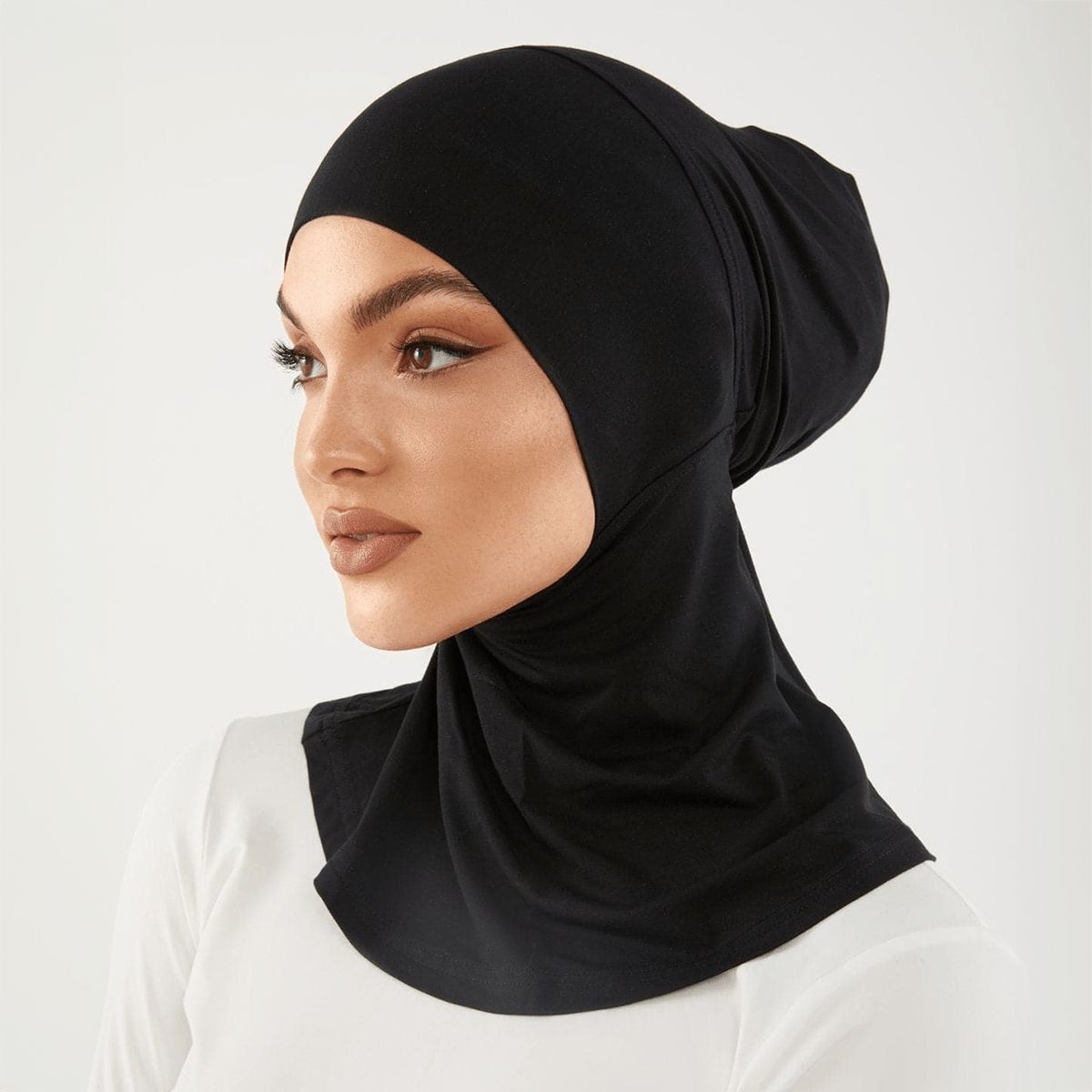 1 Women Balaclava Ninja Under Hijab Cap bonnet AMAL Muslim Ninja Hijab, Under Scarf Full Neck Cover, Caps Under Scarf, Head Neck Cover Adjustable Stretchy One Size Fits All Soft Cotton Stretch Viscose