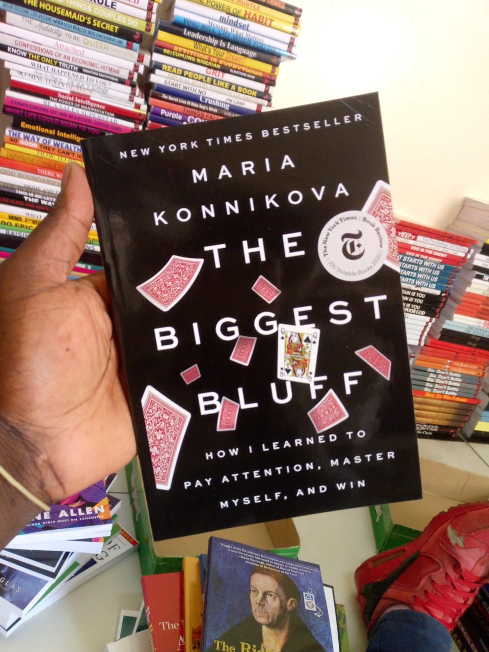 "The Biggest Bluff: How I Learned to Pay Attention, Master Myself, and Win" Author: Maria Konnikova