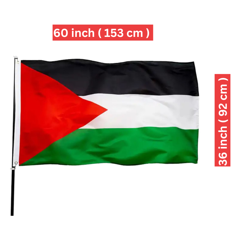 Beautiful Palestine Very Big Flag – 36 inch By 60 inch ( 92 cm x 153 cm ) – High Quality Durable Material