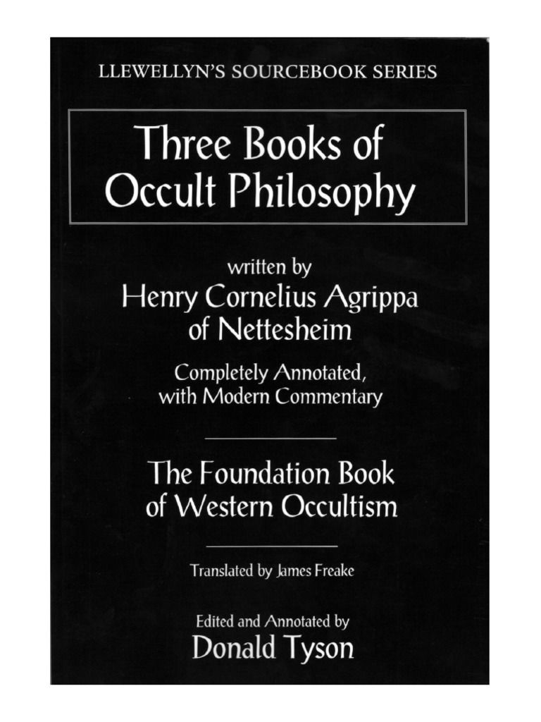 Three Books of Occult Philosophy Book By Henry Cornelius Agrippa