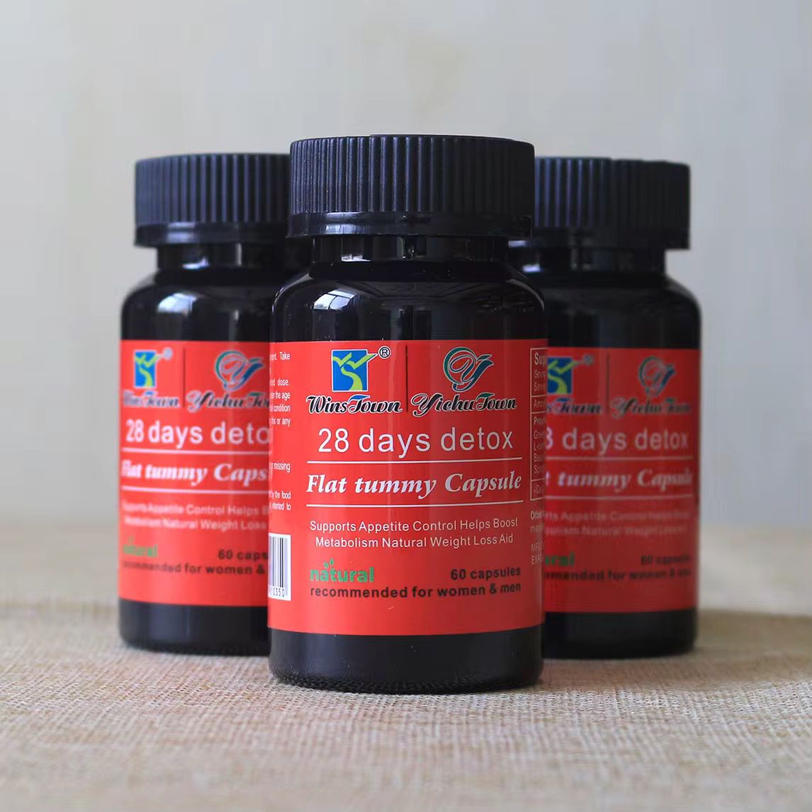 28 Days Detox Flat Tummy Capsules Supports Detoxification, Burns Belly Fat, Aids Weight Loss, Boosts Energy, Natural Herbal Ingredients