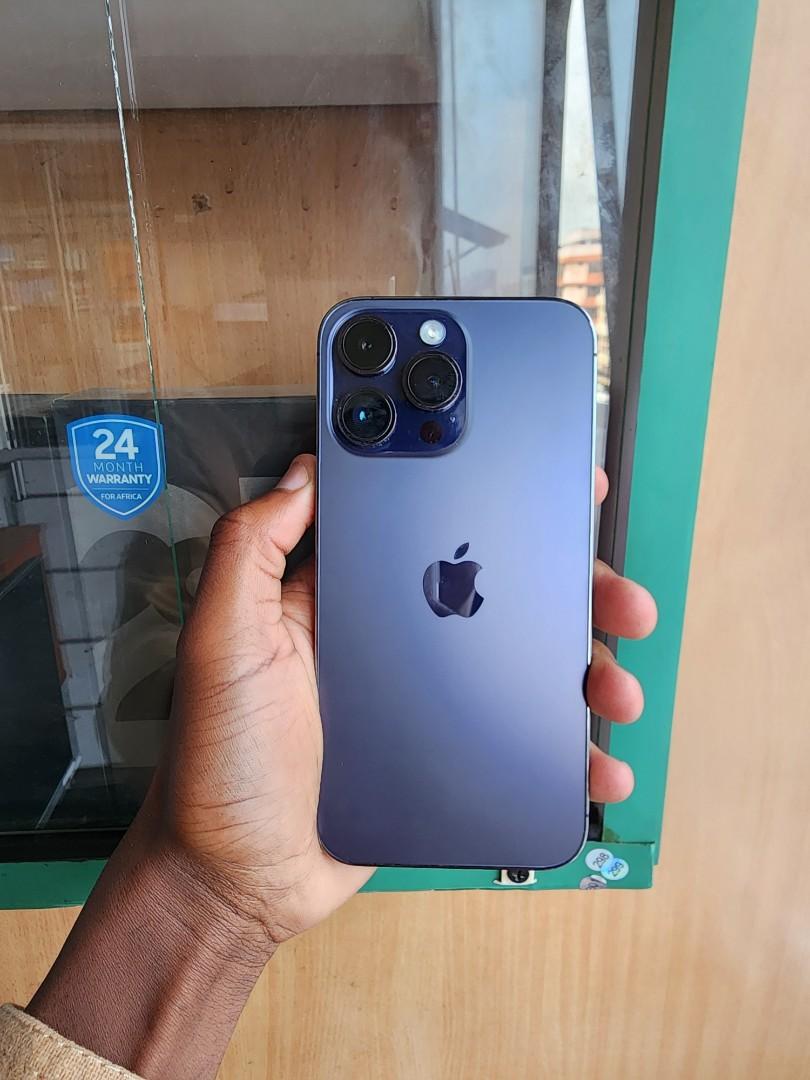 Apple Iphone 14 Promax 1TB smartphone largest capacity purple for videos 4K Recording content creators