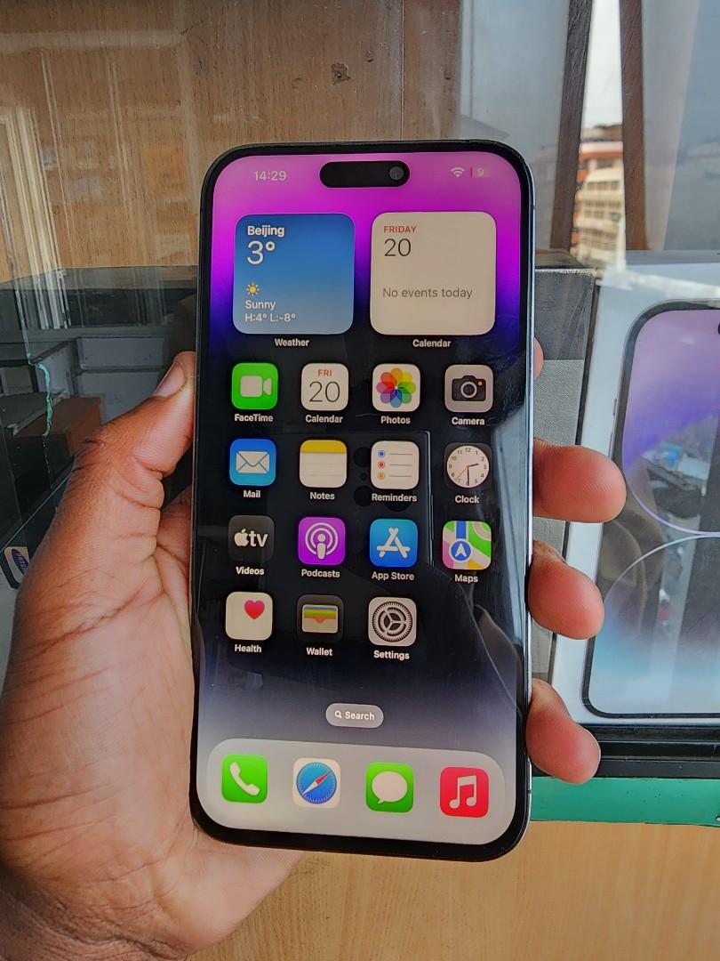 Apple Iphone 14 Promax 1TB smartphone largest capacity purple for videos 4K Recording content creators