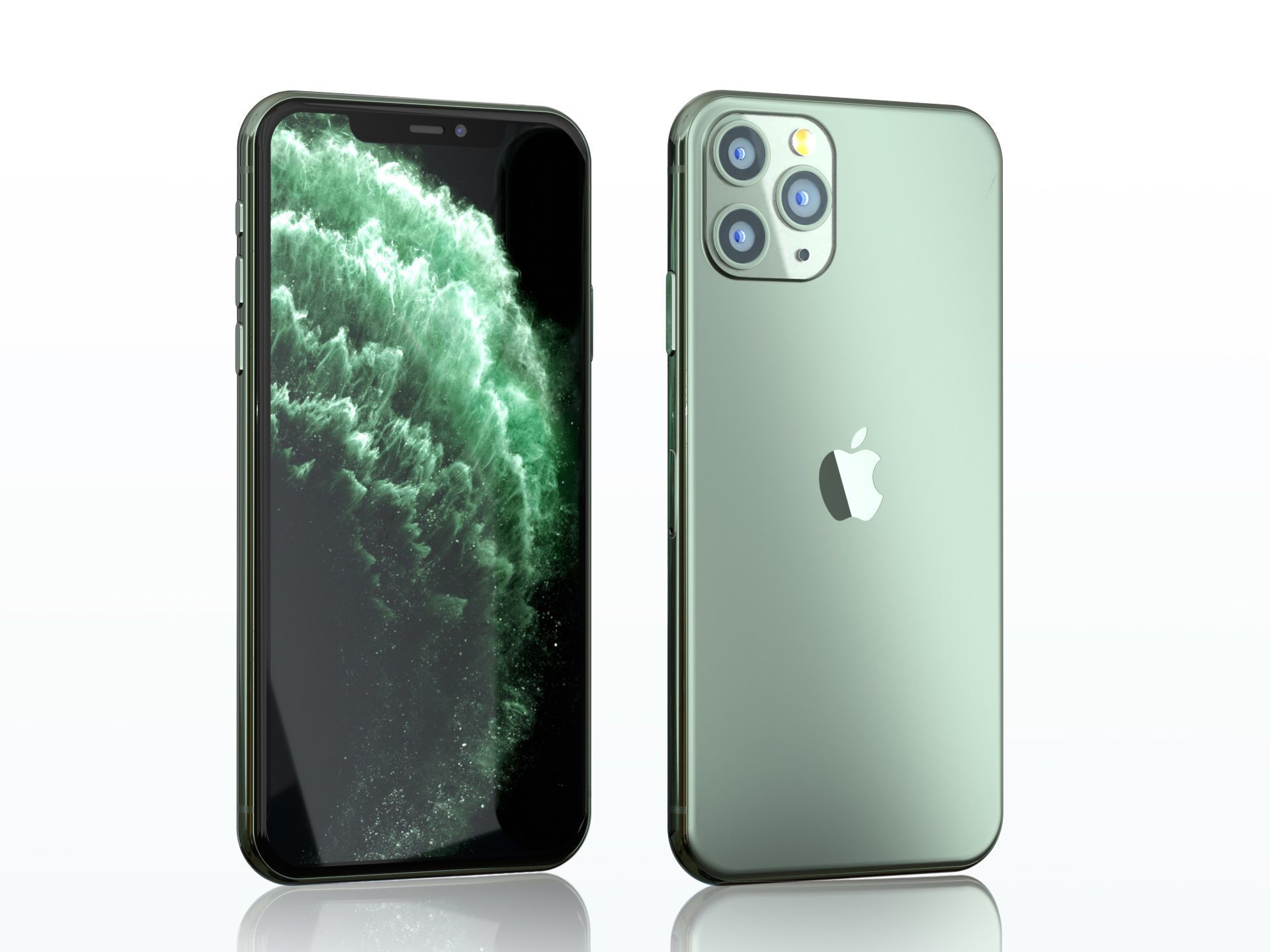 IPHONE 11 PRO MAX (GREEN) TRUETONE WITH FACE ID FULLY FUNCTIONING 4/256 GB BATTERTY CAPACITY 95%.