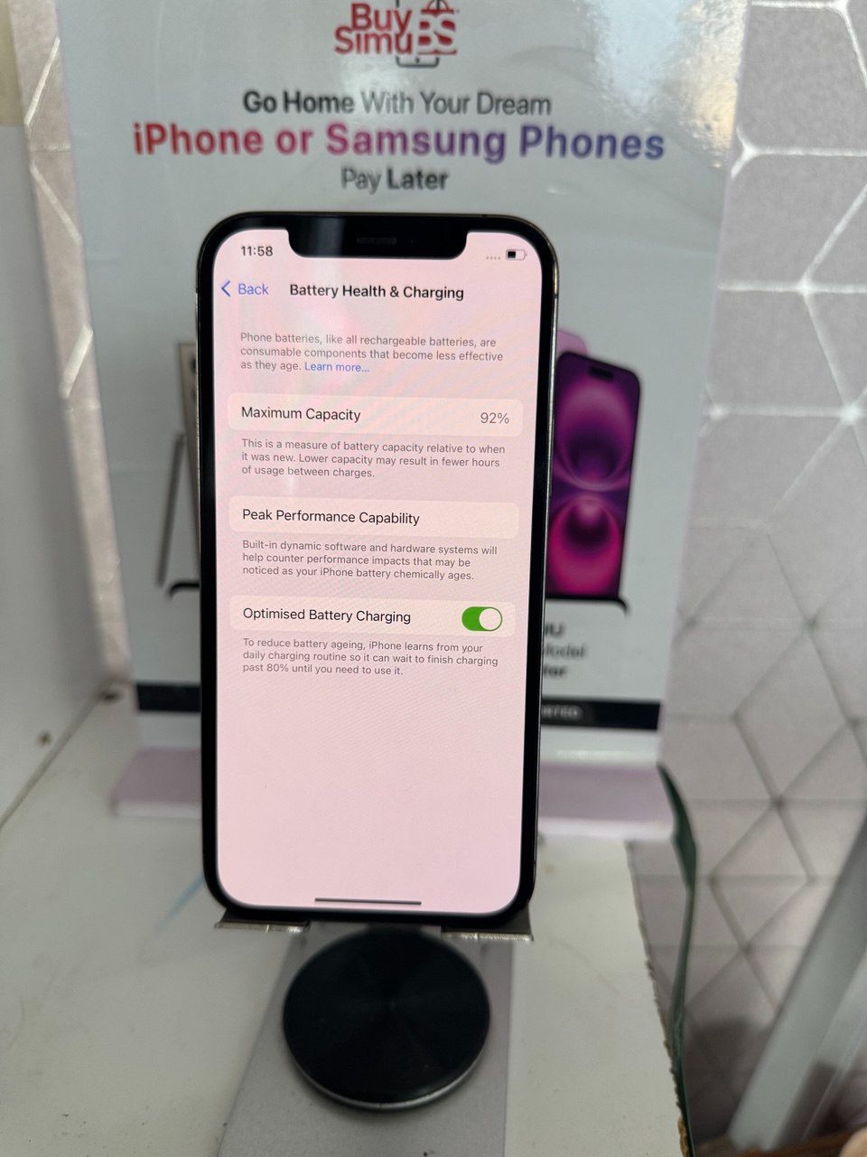 SLEEK IPHONE 12 PRO BH 92% ROM 128GB  | 6.1" Super Retina XDR | A14 Bionic | Triple 12MP Cameras | 5G | Ceramic Shield | MagSafe | [Storage Size] | Excellent Condition | Affordable Price!