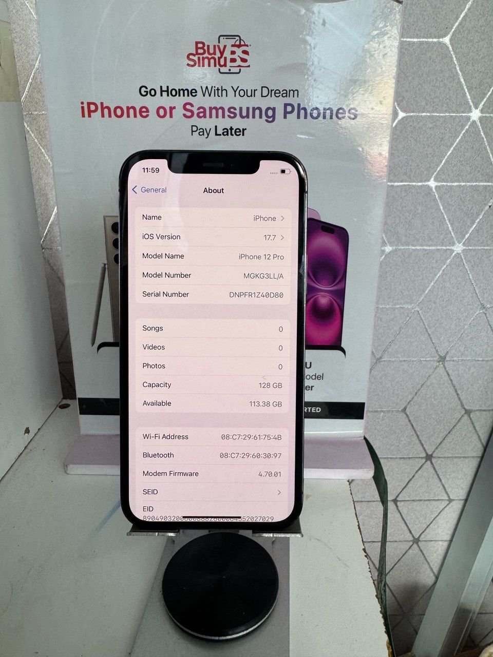 SLEEK IPHONE 12 PRO BH 92% ROM 128GB  | 6.1" Super Retina XDR | A14 Bionic | Triple 12MP Cameras | 5G | Ceramic Shield | MagSafe | [Storage Size] | Excellent Condition | Affordable Price!