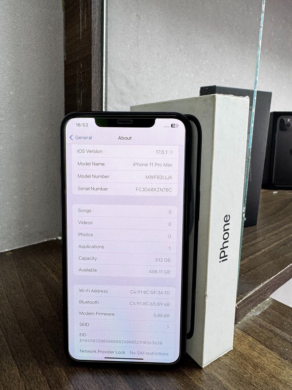 IPHONE 11 PRO MAX IN GREAT CONDITION 512GB ROM 4 GB RAM 95% BATTERY CAPACITY 6.1-INCH LIQUID RETINA DISPLAY, A13 BIONIC CHIP, AND DUAL 12MP CAMERAS