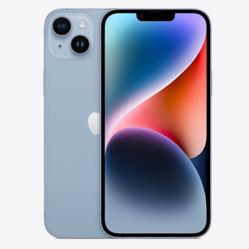 IPHONE 14 PLUS: 6.7-INCH SUPER RETINA XDR DISPLAY •82% BATTERY HEALTH A15 BIONIC CHIP (5-CORE GPU) • PRO-LEVEL 12MP DUAL CAMERA WITH SENSOR-SHIFT OIS • ALL-DAY BATTERY LIFE • CERAMIC SHIELD
