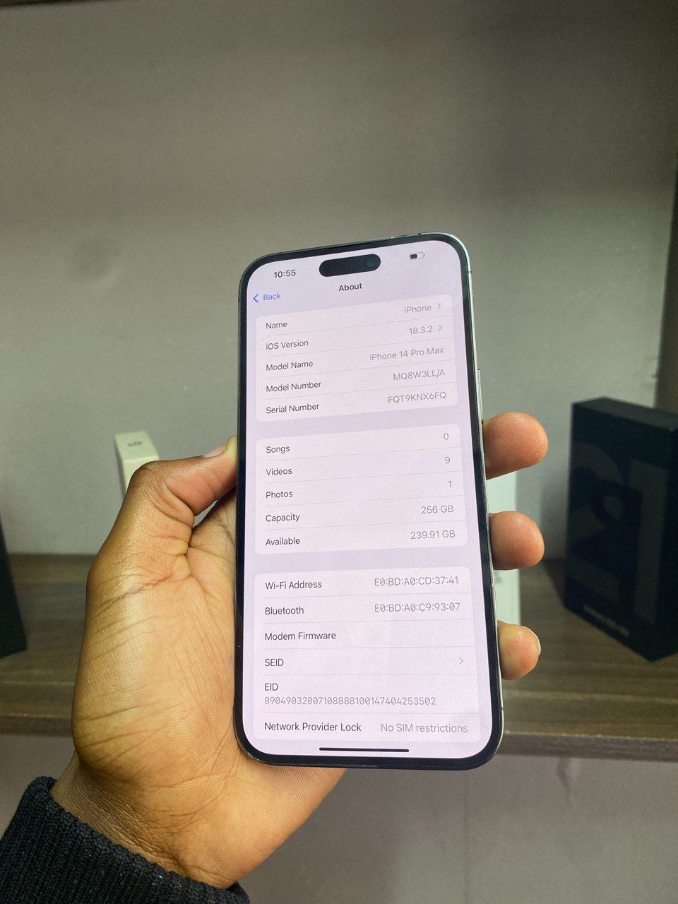 IPHONE 14 PRO MAX –256GB ROM 85% BATTERY HEALTH - REDEFINING BRILLIANCE: STUNNING ALWAYS-ON DISPLAY, GAME-CHANGING DYNAMIC ISLAND, CINEMATIC 48MP PHOTOGRAPHY, & NEXT-LEVEL POWER