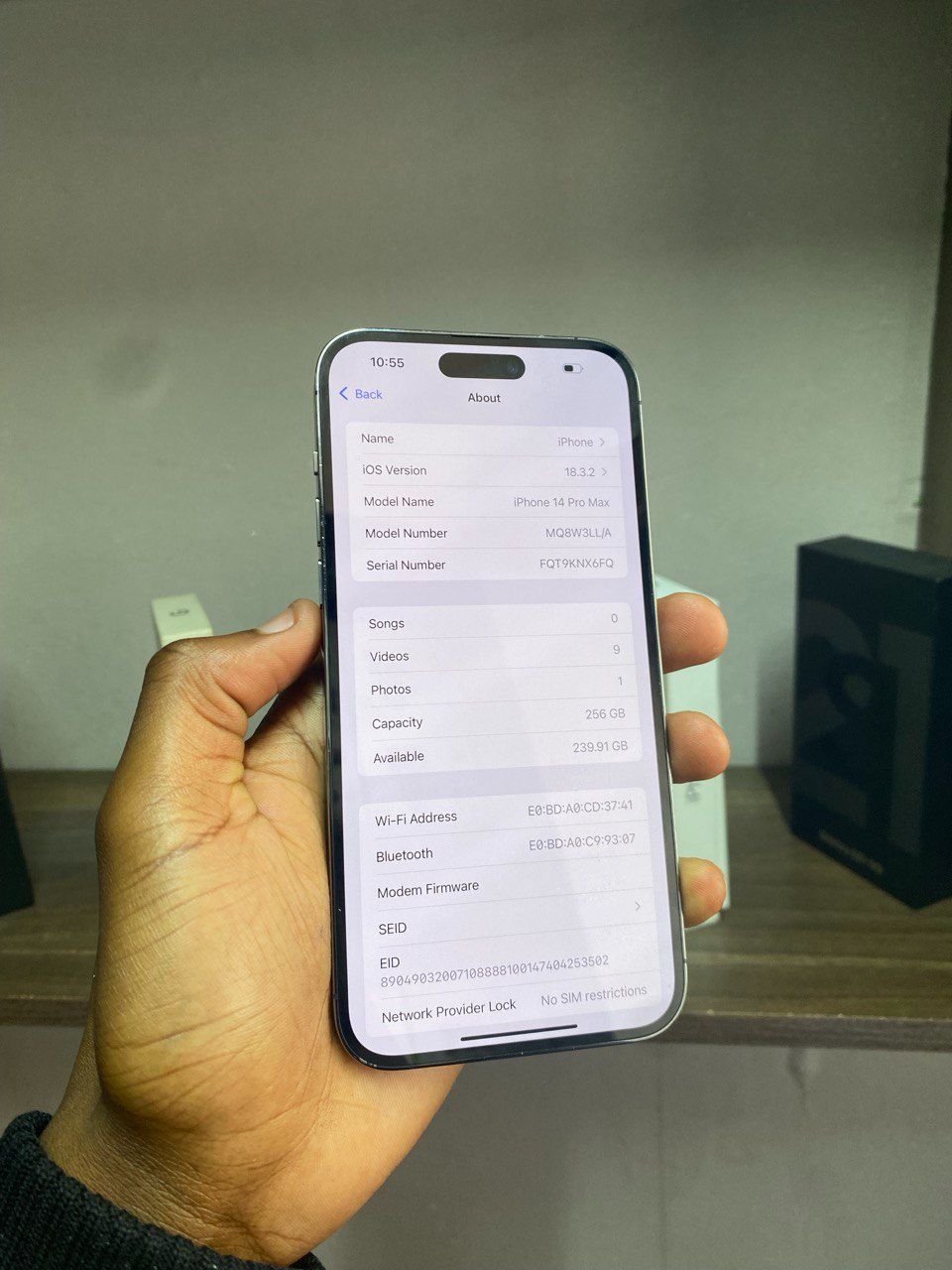 IPHONE 14 PRO MAX –256GB ROM 85% BATTERY HEALTH - REDEFINING BRILLIANCE: STUNNING ALWAYS-ON DISPLAY, GAME-CHANGING DYNAMIC ISLAND, CINEMATIC 48MP PHOTOGRAPHY, & NEXT-LEVEL POWER