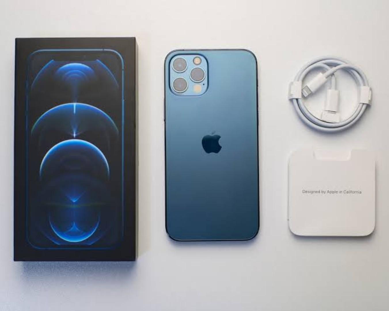 New Apple iPhone 12 Pro Max 256GB Smartphone Face Unlock 6.7 Inch + 5G  Phone.