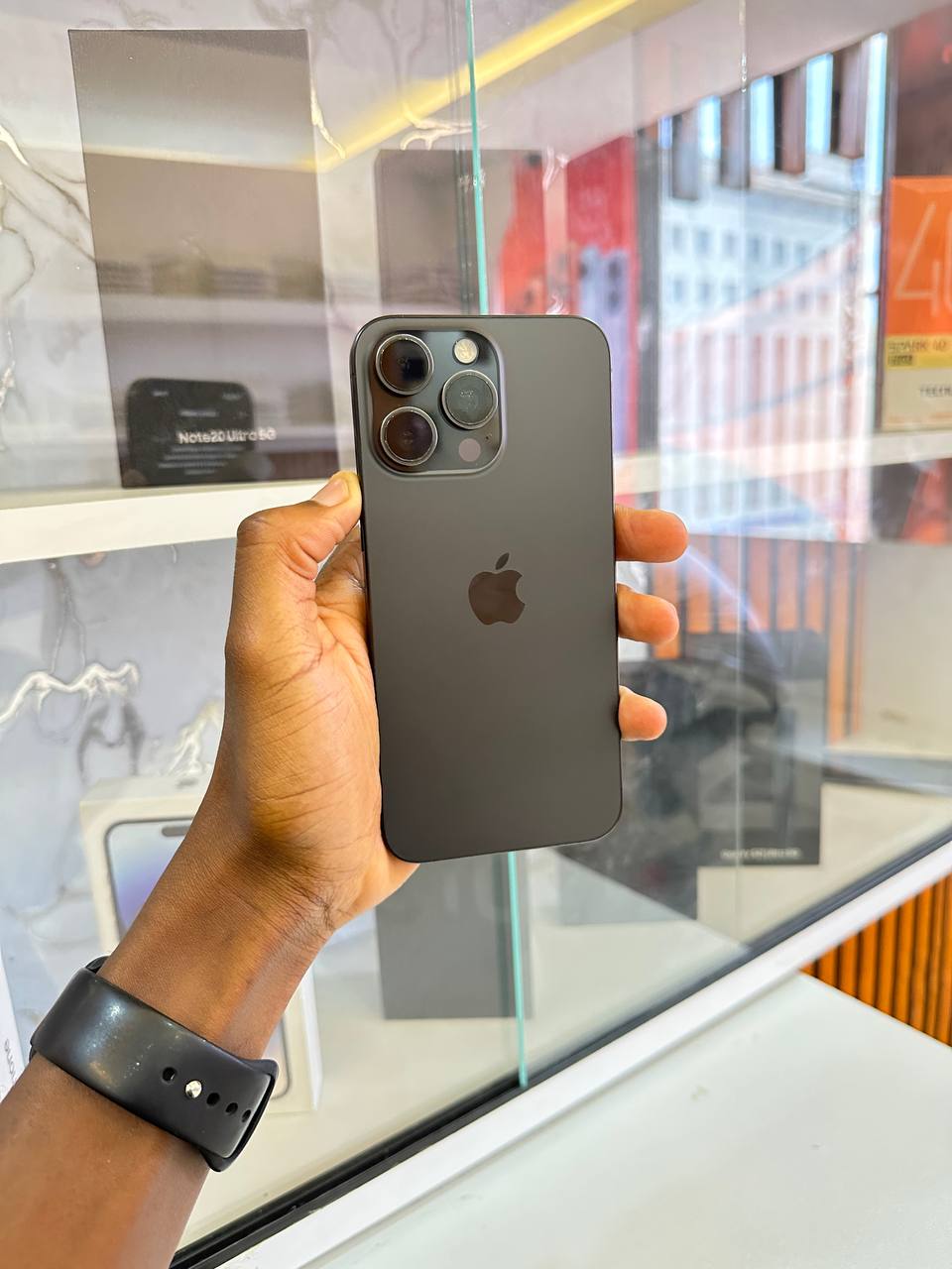 IPHONE 15 PROMAX 256GB ORIGINAL PARTS NOTHING CHANGED BATTERY HEALTH 91% .