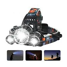 LED Headlamp Fishing Headlight 3/5 LED T6 L2 V6 Head Torch LED Lamp Flashlight Camping Light Waterproof Lanterna By 2x 18650