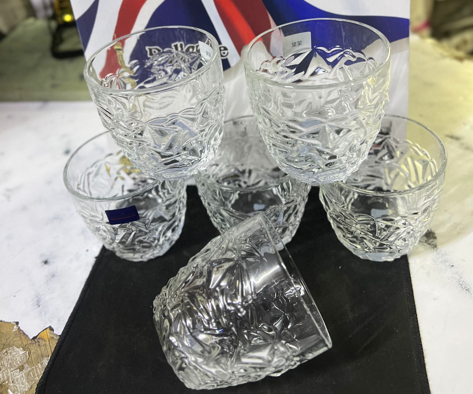 6 pcs glass crystal