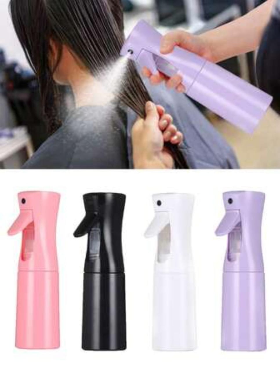 Continuous Spray Water Bottle For Curl Hair Mist Salon Care