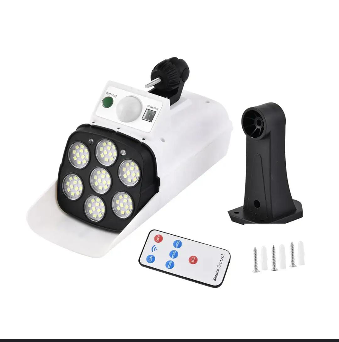 Solar Light Solar LED Wall Light Motion Sensor Street Yard Outdoor Security Lamp Fake Camera