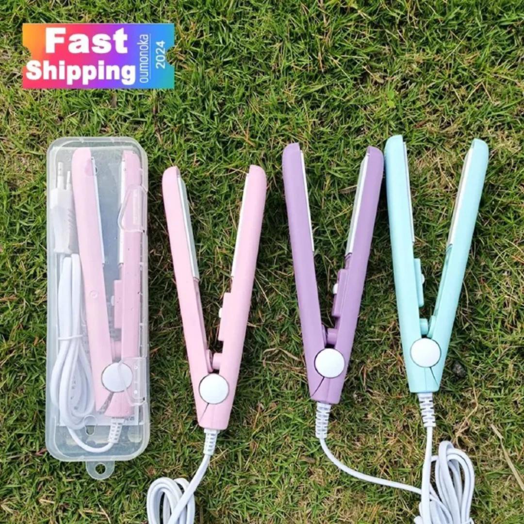 Hair Iron High Quality flat iron Straightening hot comb mini professional hair straightener & Curling Iron Styling Tools-