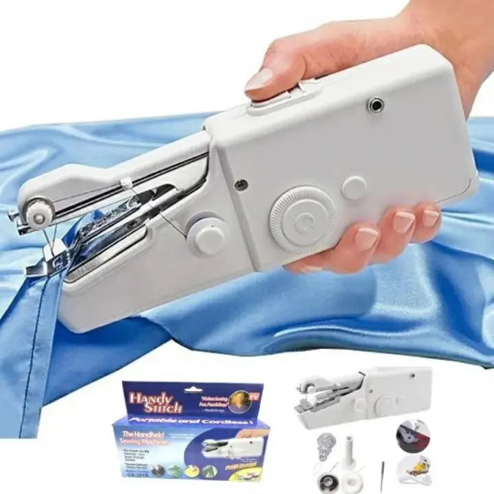 Portable Sewing Machine Mini Household Items Handheld Stitching Sew Handy StiTch Needles Work
