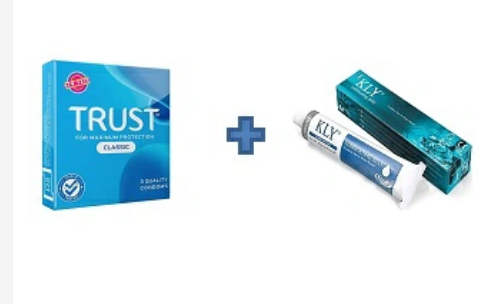 15 Trust classic condoms (5 packs) + 1 Kly Lubricating Jelly (42g)